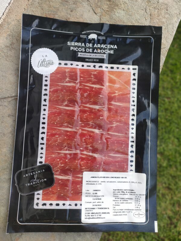 Jamón ibérico "Plata negra"